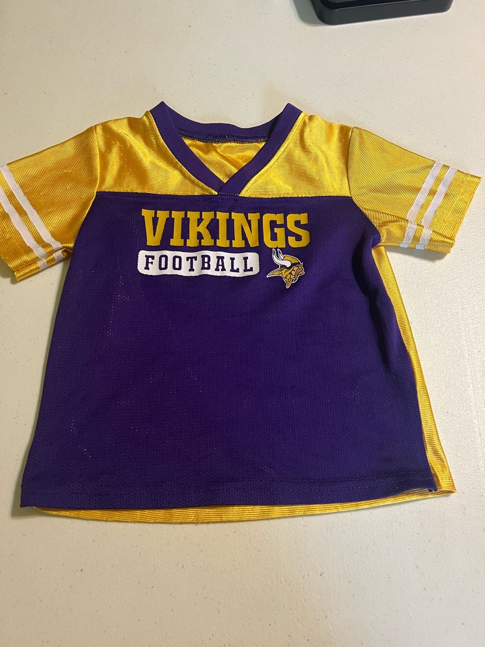 Minnesota Vikings Toddler Jersey 3T NFL Team Apparel Purple Gold